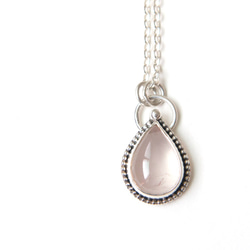 粉水晶純銀墬子 Rose quartz silver pendant 第1張的照片