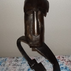 アート　オブジェ　鉄製 アート オブジェ 鉄の顔 立体・オブジェ aowi-art 通販 3307918