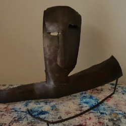 アート オブジェ 鉄の顔 立体・オブジェ aowi-art 通販 3307900