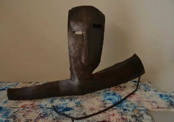 U*】様 民藝 フランス骨董市購入 搬器 手のオブジェ インダストリアル