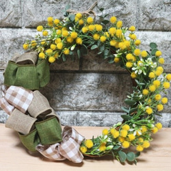 ✳︎ミモザ2種のガーランド✳︎リース✳︎ ミモザのガーランドスワッグ ガーランド ハッピーちゃん 通販 15410978