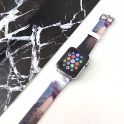 § AppleWatch 38mm / 42mm 真皮手錶帶 蘋果錶帶 § 四色油彩 第3張的照片
