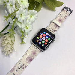 § AppleWatch 38mm / 42mm 真皮手錶帶 蘋果錶帶 §  淡粉紅玫瑰 第1張的照片