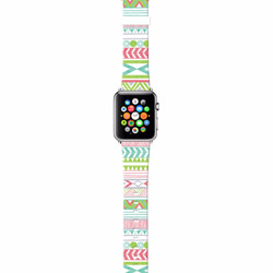 § AppleWatch 38mm / 42mm 真皮手錶帶 蘋果錶帶 §   薄荷綠部落 第2張的照片