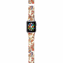 § AppleWatch 38mm / 42mm 真皮手錶帶 蘋果錶帶 § 棕色花樣 第2張的照片