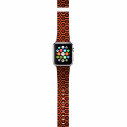 § AppleWatch 38mm / 42mm 真皮手錶帶 蘋果錶帶 § 棕色幾何圖案 第3張的照片