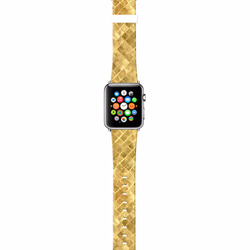 § AppleWatch 38mm / 42mm 真皮手錶帶 蘋果錶帶 §   閃爍金 第2張的照片