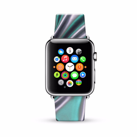 AppleWatch 38ミリメートル/ 42ミリメートルレザーストラップ腕時計Appleが点滅銀§§します 1枚目の画像