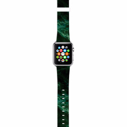 § AppleWatch 38mm / 42mm 真皮手錶帶 蘋果錶帶 § 綠雲石紋 第2張的照片