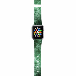 § AppleWatch 38mm / 42mm 真皮手錶帶 蘋果錶帶 § 綠雲石紋 第2張的照片