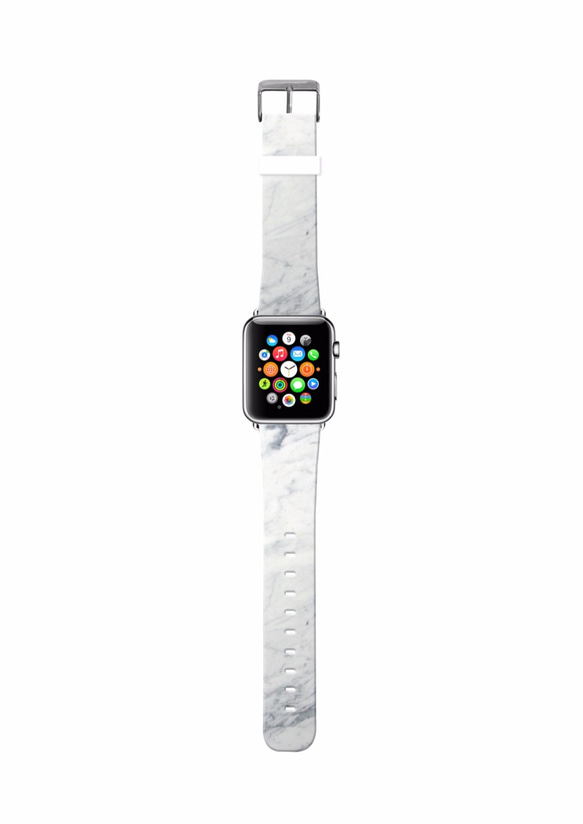 § AppleWatch 38mm / 42mm 真皮手錶帶 蘋果錶帶 §  白雲石紋 第2張的照片