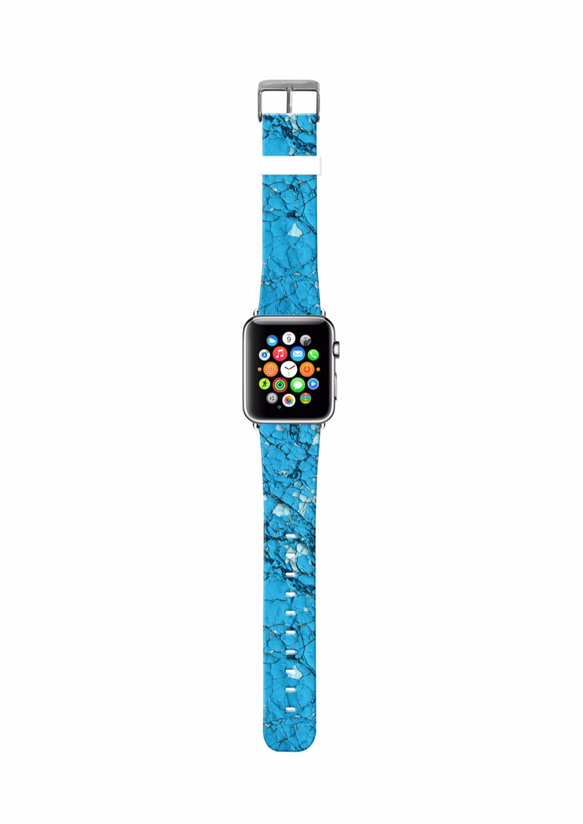 AppleWatch 38ミリメートル/ 42ミリメートルレザー腕時計ストラップ§リンゴ緑のカーテンを§ 2枚目の画像