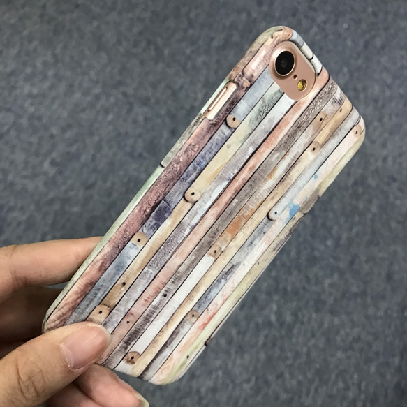 【iPhone 電話殼 Samsung Galaxy 手機殼 磨砂硬殼】木紋 19 第1張的照片
