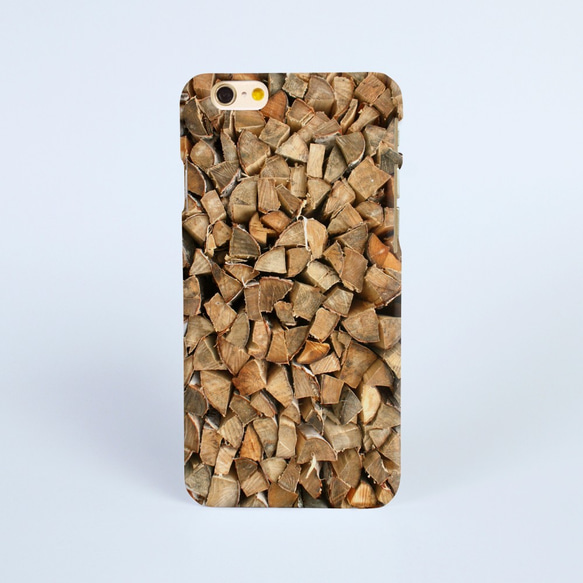 【iPhone 電話殼 Samsung Galaxy 手機殼 磨砂硬殼】堆切的木堆 第1張的照片