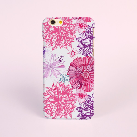 【iPhone 電話殼 Samsung Galaxy 手機殼 磨砂硬殼】粉紅玫瑰 15 第1張的照片