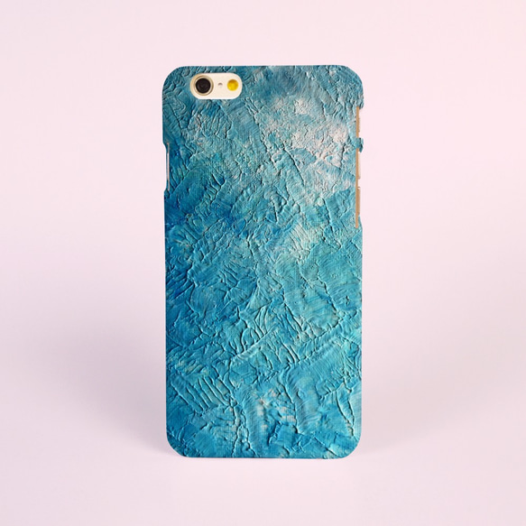 【iPhone 電話殼 Samsung Galaxy 手機殼 磨砂硬殼】抽象藍 be2 第1張的照片