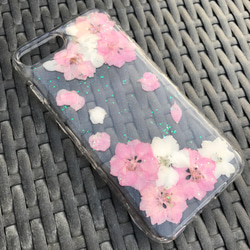 iPhone 7 手機殼 Dry Pressed Flowers Case 押花 乾燥花 粉紅壓花 001 第2張的照片