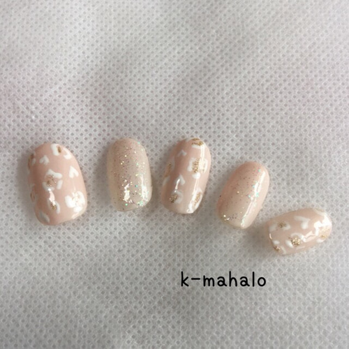 大人ひかえめレオパード ネイルチップ（つけ爪） k-mahalo 通販