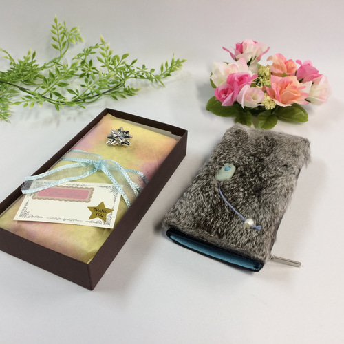 うさぎと小石の長財布 長財布 MILKY STONE 通販 4845403｜Creema