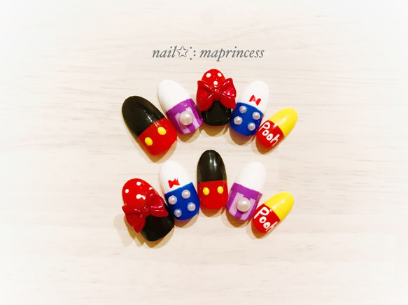 003❤︎ディズニーネイルチップ ネイルチップ（つけ爪） nail