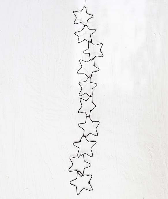 【2way 流れる星のガーランド】　　　　　　　　　　　　　　　植物との相性◎ ワイヤークラフト　ワイヤーアート 3枚目の画像