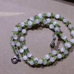 §yuduo§PurpleSpodum+ Peridot（Peridot、Kunzite） 1枚目の画像