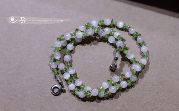 §魚 朵§紫鋰輝 + 橄欖石 ( Peridot , Kunzite) 第1張的照片