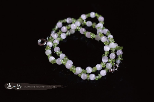 §yuduo§PurpleSpodum+ Peridot（Peridot、Kunzite） 5枚目の画像