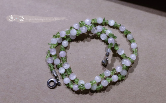 §yuduo§PurpleSpodum+ Peridot（Peridot、Kunzite） 6枚目の画像