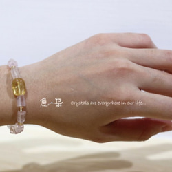 §魚 朵§ 鋰輝石+ 黃水晶手環( Kunzite +Citrine Bracelet) 第2張的照片