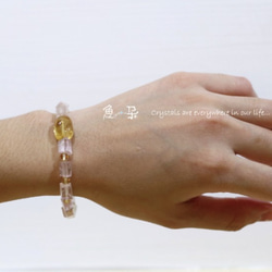 §魚 朵§ 鋰輝石+ 黃水晶手環( Kunzite +Citrine Bracelet) 第3張的照片