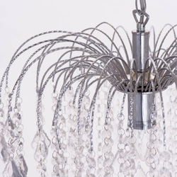 鍍鉻六層透明壓克力珠噴泉吊燈-BNL00034 第2張的照片