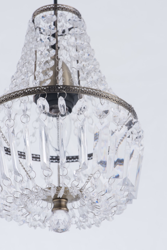 古銅華麗透明壓克力珠吊燈-BNL00021 第4張的照片