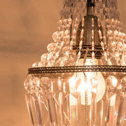 古銅華麗透明壓克力珠吊燈-BNL00021 第6張的照片