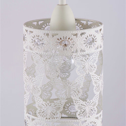 典雅樸素米白色蝴蝶吊燈-BNL00013 第2張的照片