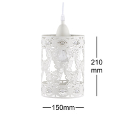 典雅樸素米白色蝴蝶吊燈-BNL00013 第9張的照片
