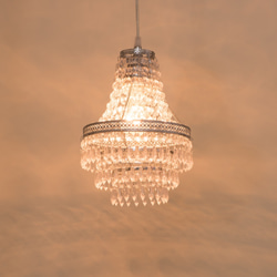 鍍鉻色華麗透明壓克力珠吊燈-BNL00022 第5張的照片