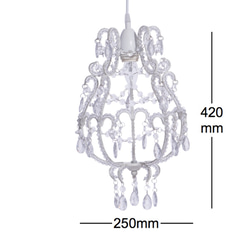 花蕊優雅透明壓克力珠吊燈-BNL00039 第8張的照片