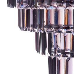 鍍鉻多層次燻黑壓克力板吊燈-BNL00043 第3張的照片