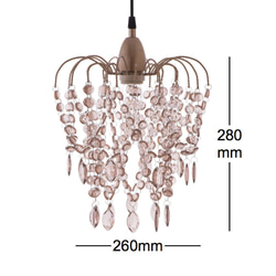 玫瑰金壓克力珠吊燈-BNL00047 第8張的照片