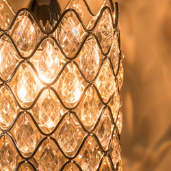 鍍鉻銀鐵花邊壓克力珠吊燈-BNL00051 第6張的照片