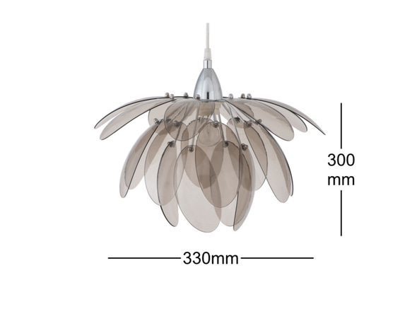 煙灰色壓克力花瓣吊燈-BNL00055 第8張的照片