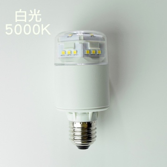 高輝度E27円筒形白色LED電球-閉鎖環境での使用向け 1枚目の画像