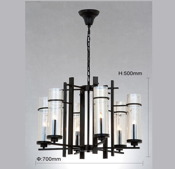 北歐風燭臺電鍍玻璃吊燈-LS-7104-1 第6張的照片