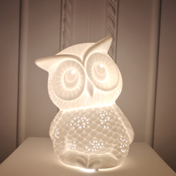 【未使用】kigumi キグミ フクロウ テーブルランプ ⚠️入手困難⚠️ 立体パズル 木製 ki-gu-mi Living フクロウ テーブルランプ