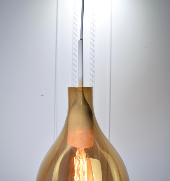 VESSEL 斜口玻璃琥珀色吊燈-BNL00126 第3張的照片