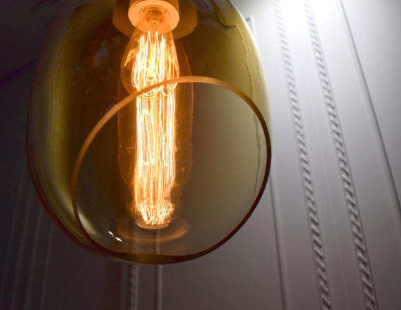 VESSEL 斜口玻璃琥珀色吊燈-BNL00126 第6張的照片
