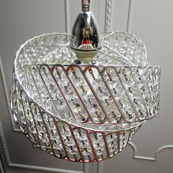 鍍銀三環戒水晶吊燈-BNL00132 第6張的照片