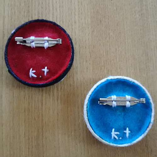 手刺繍ブローチ「亀」縁起物シリーズ(鶴亀) ブローチ keiji takakura