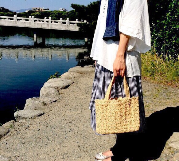 松編みトートバッグ 3枚目の画像